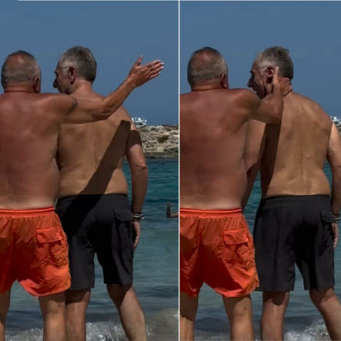Si avvicina e tira uno schiaffo sulla nuca a Paolo Bonolis sul bagnasciuga a Formentera: la sua reazione è virale, ecco cosa è successo