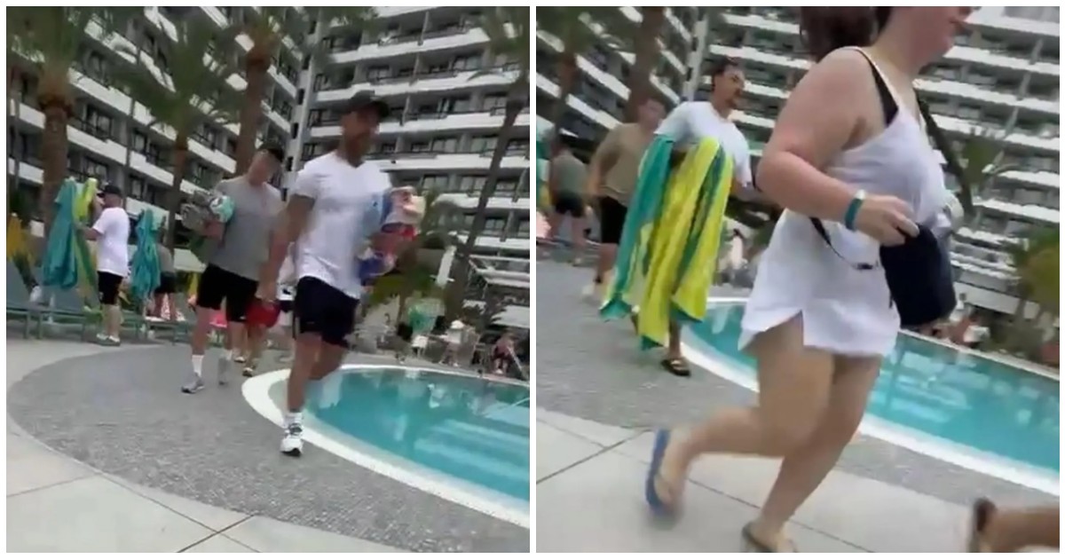 “Dopo aver speso 5.000 euro, è uno scherzo doversi alzare alle 6:30 per un posto in piscina”: scoppia la “guerra dei lettini” nel resort, addetto dell’hotel travolto dalla calca “Dopo aver speso 5.000 euro, è uno scherzo doversi alzare alle 6:30 per un posto in piscina”: scoppia la “guerra dei lettini” nel resort, addetto dell’hotel travolto dalla calca