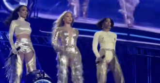 Copertina di Beyoncé e la reunion con le Destiny’s Child durante il concerto a Las Vegas – IL VIDEO