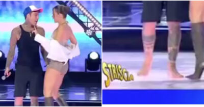 Copertina di “Ho i piedi sudati e mi scivolavano i sandali”: Fedez scalzo a Battiti Live. Ilary Blasi replica: “Sono belli”