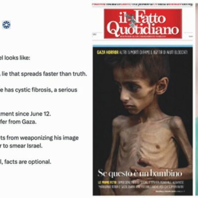 Copertina di Campagna social di Israele contro il “Fatto” per la foto di Osama al-Raqab: “Antisemiti”