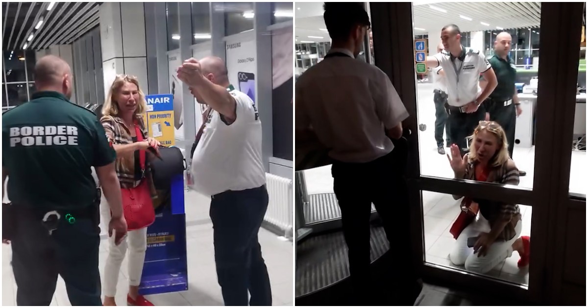 passeggera in lacrime all8217aeroporto di sofia lasciata a terra dal volo ryanair per il bagaglio troppo grande 8211 video