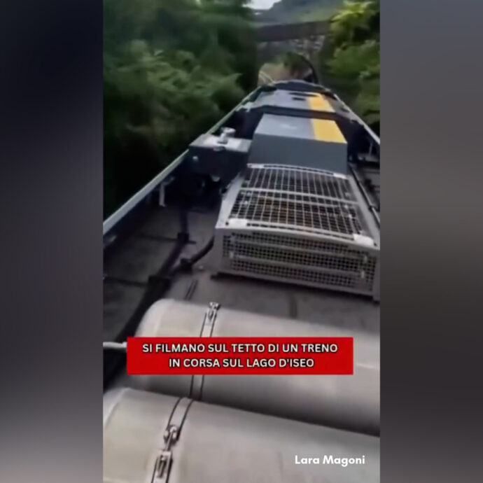 La nuova sfida social che spaventa: salgono sul tetto del treno per un video “adrenalinico”. Indagini della Polfer