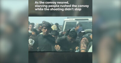 Copertina di Gaza, l’esercito israeliano spara sulla folla affamata in attesa dei camion con gli aiuti: il video dell’Onu