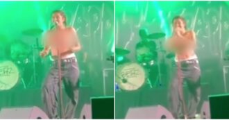 Copertina di Aggredita sessualmente, la cantante Rebecca Baby termina il concerto in topless: poi la denuncia sui social