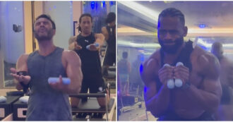 Copertina di “Pensavano fosse facile fare Pilates”: bodybuilder tremano e fanno una fatica enorme. Il video è virale