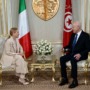 Copertina di Meloni da Saied in Tunisia: patto sui migranti e polemiche delle opposizioni