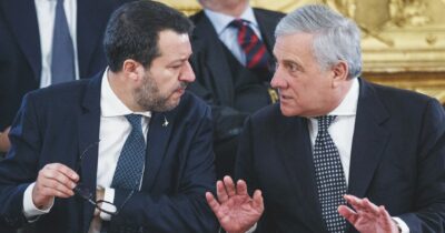 Copertina di Lega e Forza Italia, altra farsa sulle banche Salvini chiede  tasse, Tajani: “No a minacce”