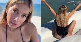 Copertina di “Non hanno chiuso la Scala dei Turchi per me, c’erano altre persone!”: Clizia Incorvaia furibonda dopo le critiche web per il suo video in Sicilia