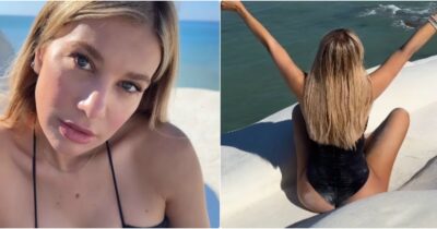 Copertina di “Non hanno chiuso la Scala dei Turchi per me, c’erano altre persone!”: Clizia Incorvaia furibonda dopo le critiche web per il suo video in Sicilia