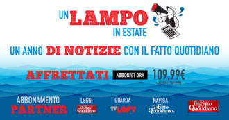 Copertina di Abbonati al Fatto Quotidiano a un prezzo imperdibile. L’offerta “un lampo in estate” solo fino al 18 agosto