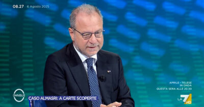 Copertina di Caso Almasri, Mulè (FI) a La7: “Se il ministro Nordio rileva un problema nel suo ufficio deve prendere delle decisioni”