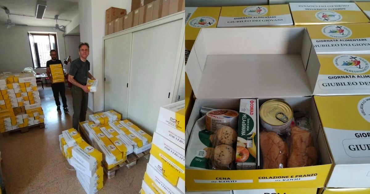 “Il cibo non utilizzato al Giubileo dei Giovani sarà redistribuito tra i poveri. Un segno di solidarietà”: ecco cosa succede per evitare gli sprechi