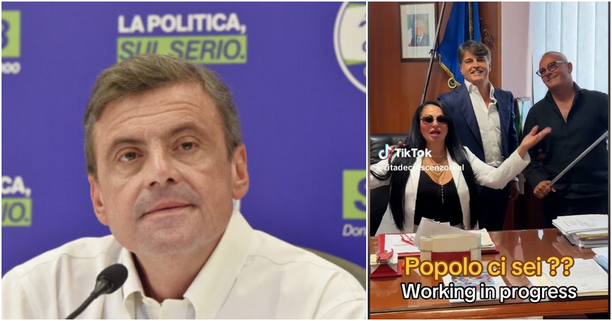 rita de crescenzo nell8217ufficio del consigliere regionale di fenza per un tiktok calenda buffonate espulso da azione
