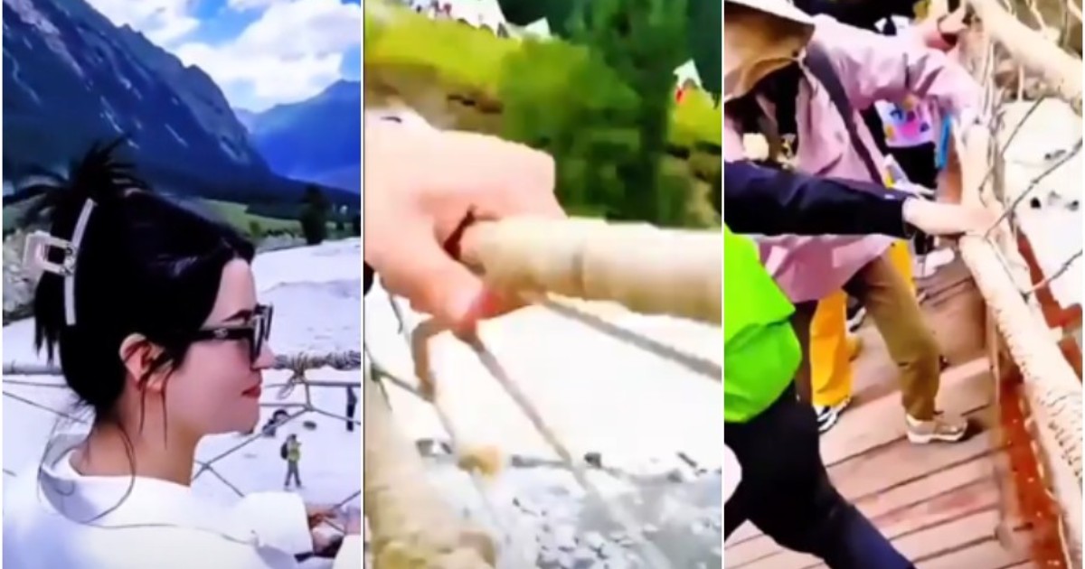 il ponte sospeso cede 5 morti e oltre 20 feriti turisti aggrappati per non precipitare nel vuoto 8211 video