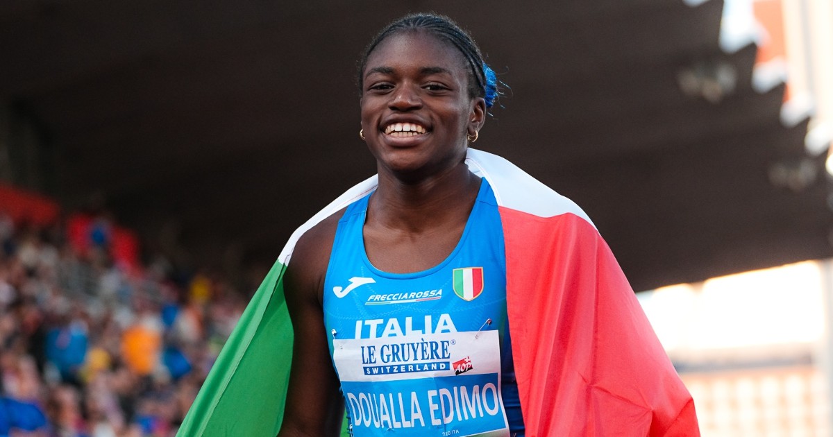perch233 i giornali esaltano kelly doualla campionessa europea nei 100 metri femminili u20 a 15 anni ecco la risposta