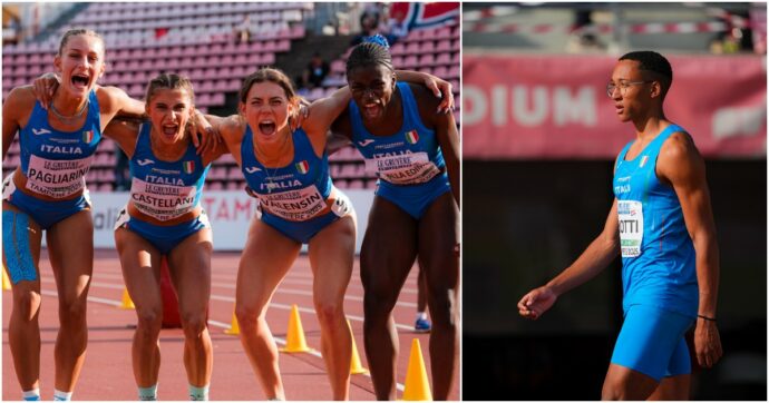 Atletica, oro nella 4×100 femminile agli Europei U20: Doualla è ancora super. Crotti trionfa nel salto triplo