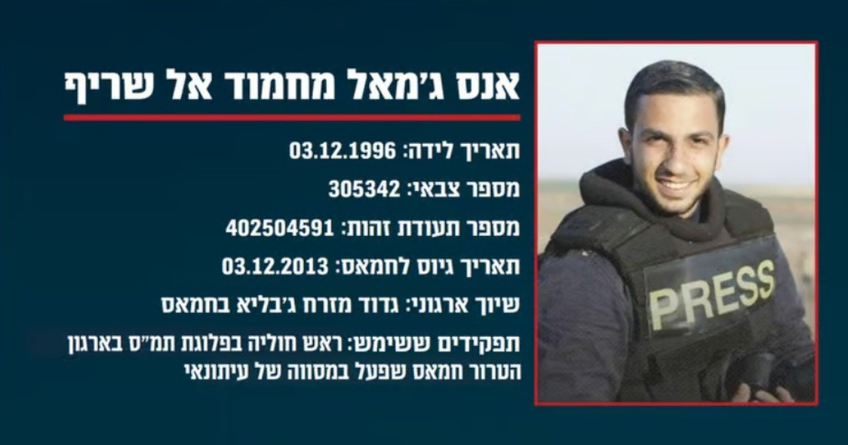 gaza anas al sharif da mesi nel mirino di israele sei un uomo di hamas dieci giorni fa l8217appello dell8217onu timori per la sua sicurezza