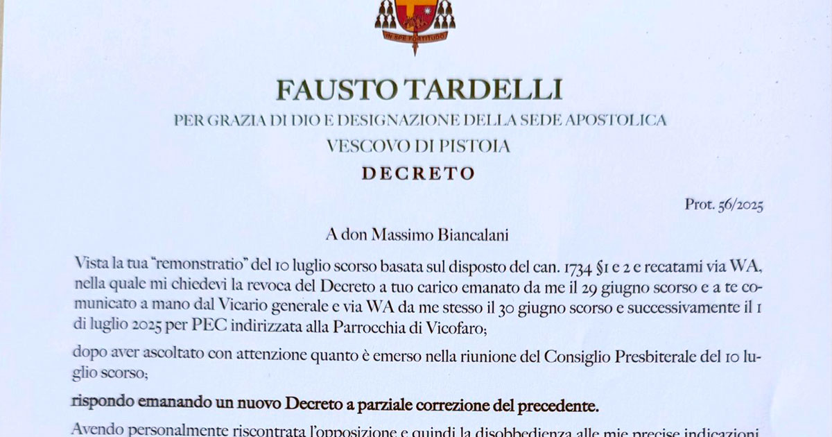 pistoia don biancalani rimosso da parroco di vicofaro il prete dei migranti allontanato dopo otto anni di battaglia