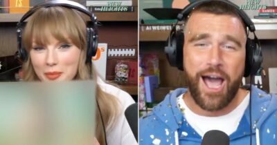 Copertina di Taylor Swift va ospite del podcast del fidanzato e annuncia il nuovo album The Life of a Showgirl: la scelta della data e gli indizi nascosti