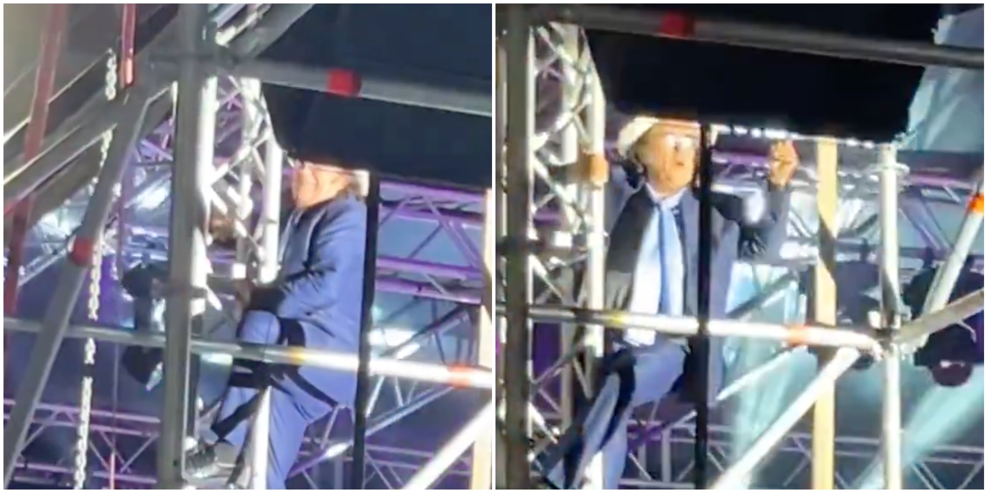 come spiderman a 82 anni al bano si arrampica sul palco durante il concerto social scatenati