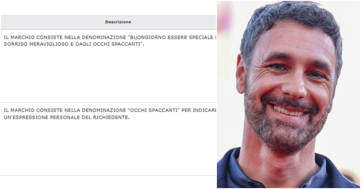 Raoul Bova deposita il marchio “occhi spaccanti”: la mossa per evitare la diffusione dell’audio