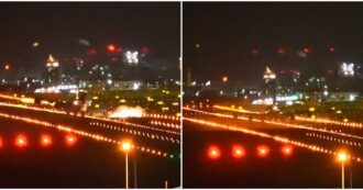 Copertina di L’aereo rischia di schiantarsi a terra per il forte vento: l’atterraggio da brividi – VIDEO