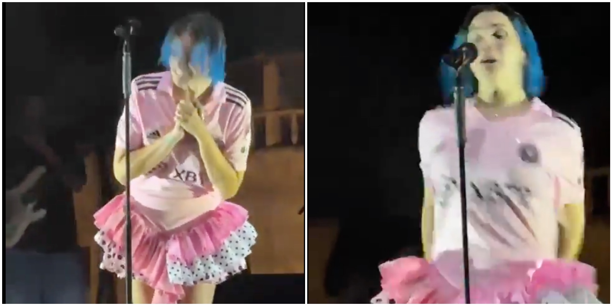 “Che schifo. Ma che c***o era? Era enorme”: un animale salta addosso a Rose Villain durante il concerto, lei lancia un urlo e fa un balzo – VIDEO