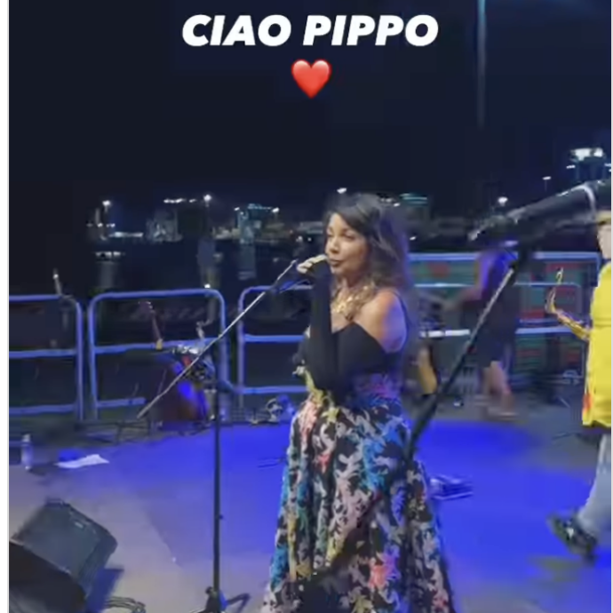 “Pippo Baudo ci ha lasciato qualche minuto fa”: Cristina D’Avena interrompe il concerto e dà l’annuncio al pubblico – VIDEO