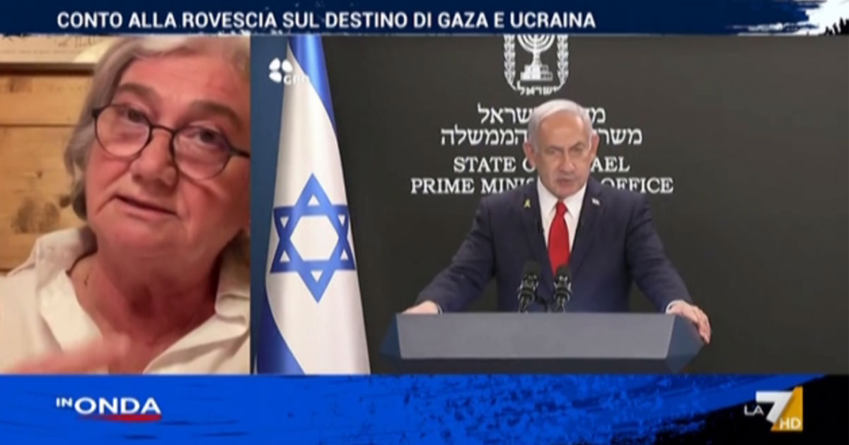 rosy bindi a la7 a gaza tutti sanno e vedono in diretta il genocidio in corso ma nessuno agisce