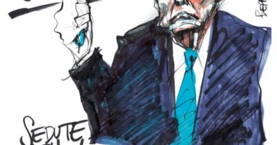 Copertina di La vignetta di Beppe Mora