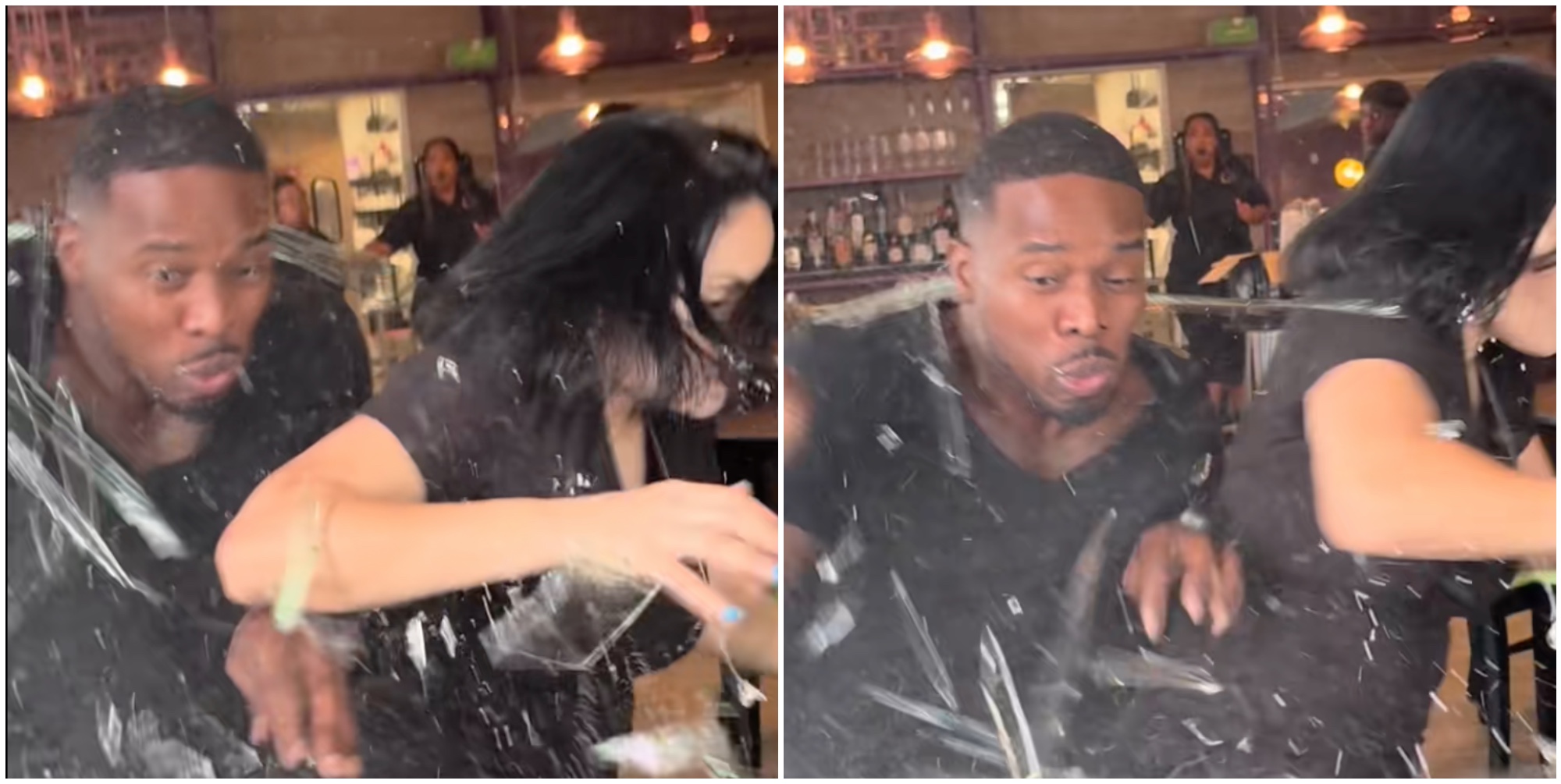 “Ha sfondato la vetrata, siamo vivi per miracolo”: suv si schianta sul tavolo di due influencer mentre girano un video al ristorante – Le immagini choc