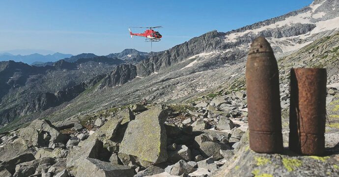 Sulle Alpi si scioglie la Storia: 140 mila bombe in otto anni