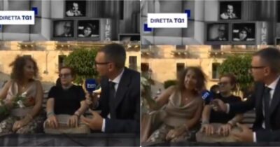 Copertina di ‘Ruba’ i fiori dalle corone ai funerali di Pippo Baudo e lo ‘confessa’ in diretta al Tg1: “Volevo un ricordo”