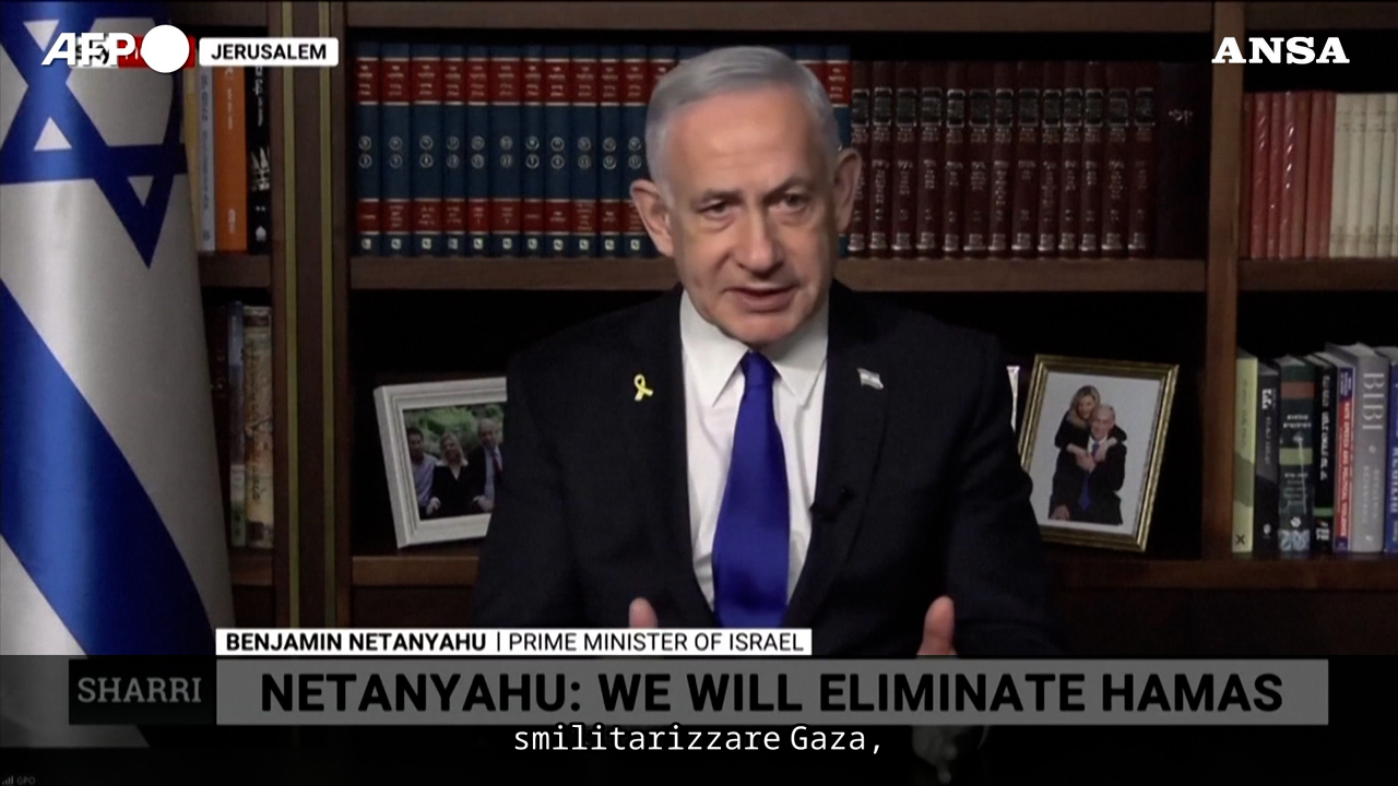 Netanyahu: “La guerra potrebbe finire oggi. Non vogliamo occupare Gaza, ma liberarla da Hamas” Netanyahu: “La guerra potrebbe finire oggi. Non vogliamo occupare Gaza, ma liberarla da Hamas”