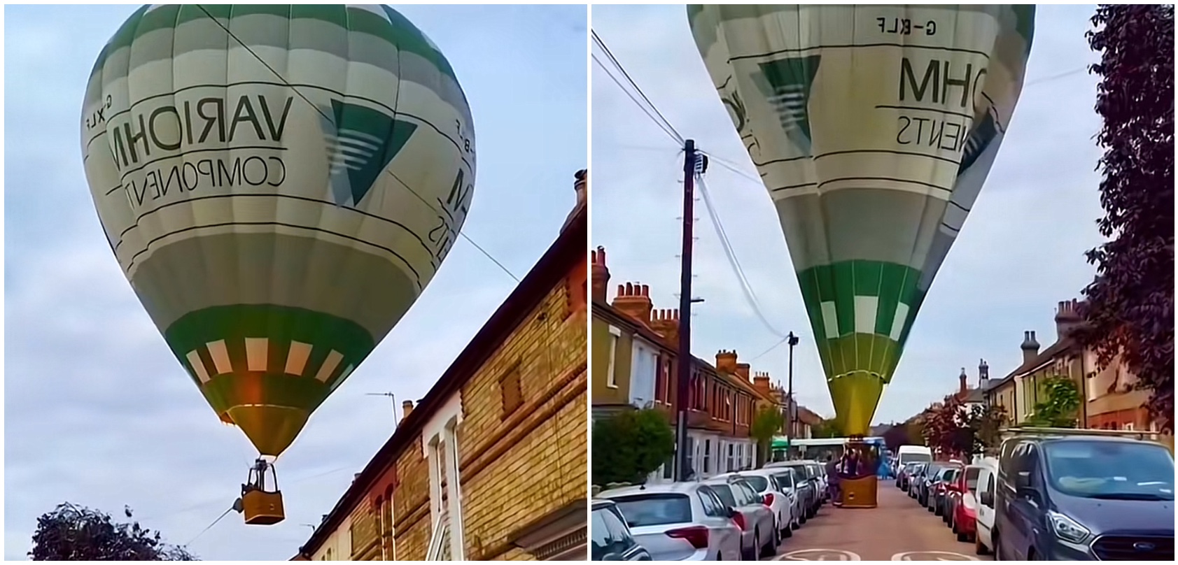 “Atterraggio d’emergenza di una mongolfiera tra le strade di una cittadina inglese”: il video che ha fatto il giro del web