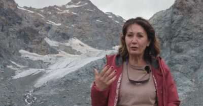 Copertina di “Arretramento senza precedenti negli ultimi 40 anni”: il video dal ghiacciaio del Ventina alle prese con la crisi climatica