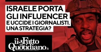 Copertina di Gaza: Israele porta gli influencer e uccide i giornalisti. Una strategia? La diretta con Peter Gomez