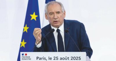 Copertina di Bayrou, la fiducia l’8 settembre: no di destra e sinistra