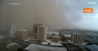 Copertina di Tempesta di sabbia in Arizona, le immagini di Phoenix ricoperta di polvere