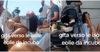 Copertina di “Stiamo tutti con i sacchetti e stiamo vomitando”: il video del viaggio in traghetto per le Eolie diventa virale