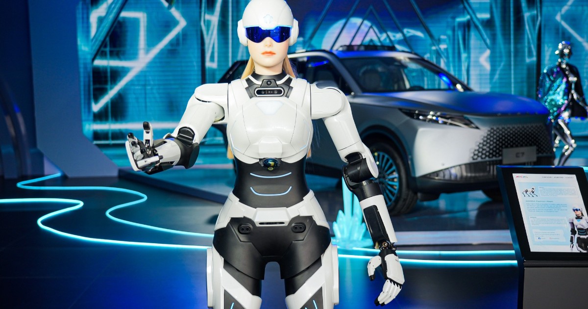 aimoga il robot di omoda amp jaecoo che apre le auto e il futuro