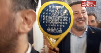 Copertina di Salvini: “Mancato incontro con Meloni? Guardonismo giornalistico”. E sugli sminatori italiani in Ucraina non risponde – Video