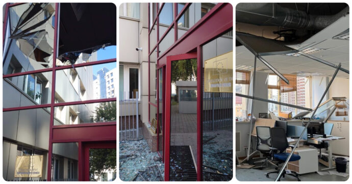 Ucraina, raid su Kiev: “18 morti”. Danni alla sede della delegazione Ue. Von der Leyen: “Putin prende di mira l’Ue”. Kallas convoca l’inviato di Mosca