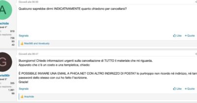 Copertina di Forum porno con foto rubate, la corsa degli utenti a cancellarsi: “Rimuovete il post su mia cognata”. “Mi hanno chiesto 145 euro per togliere tutto”