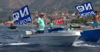 Copertina di Nuova protesta contro il Ponte sullo Stretto: il corteo di barche a Villa San Giovanni