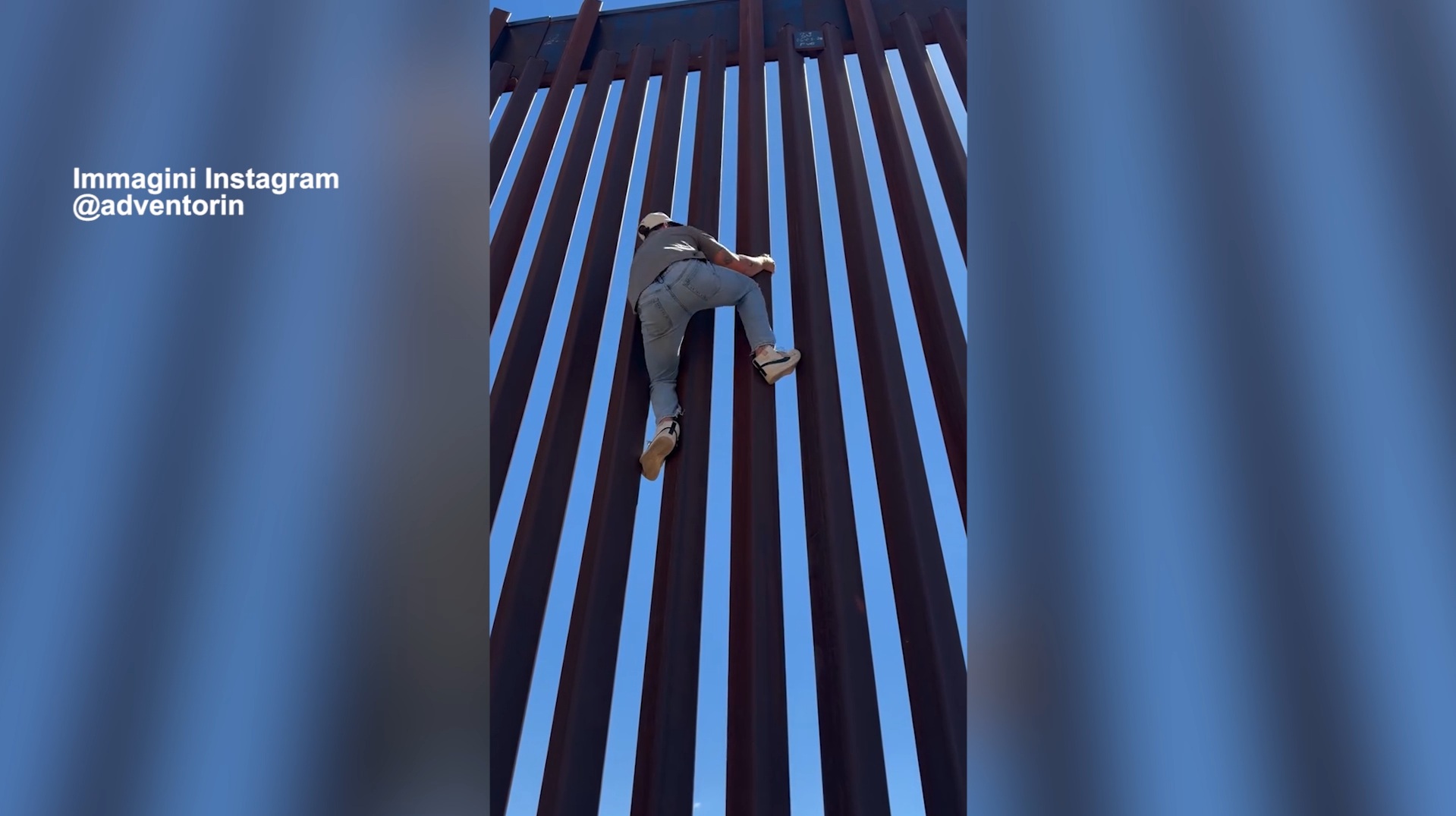 Influencer scalano il muro anti migranti sul confine Usa Messico: “È facile”. Indignazione e polemiche – Video Influencer scalano il muro anti migranti sul confine Usa Messico: “È facile”. Indignazione e polemiche – Video