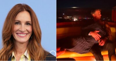 Copertina di “È il momento più romantico del Festival”: la foto di Julia Roberts in braccio al marito Danny Moder a Venezia è virale