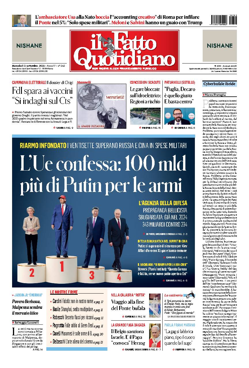 Copia del giorno de Il Fatto Quotidiano