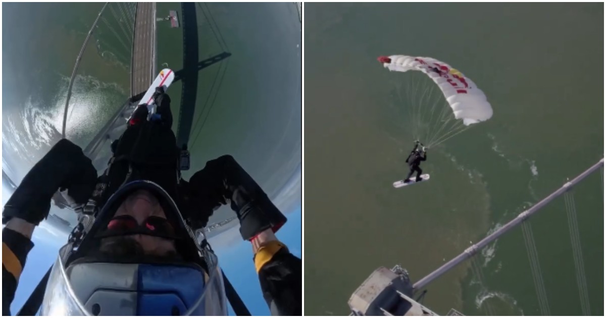 “Perchè non fare skysurfing in contesti insoliti come il Bay Bridge di San Francisco?”: così Sean MacCormac è diventato il primo atleta a planare sul ponte “Perchè non fare skysurfing in contesti insoliti come il Bay Bridge di San Francisco?”: così Sean MacCormac è diventato il primo atleta a planare sul ponte